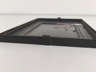 Gehäusedeckel zum Tornister Empfänger Berta der Wehrmacht. Originallack