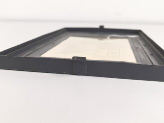 Gehäusedeckel zum Tornister Empfänger Berta der Wehrmacht. Neuzeitlich lackiert, der Beladeplan ist höchstwahrscheinlich neuzeitlich