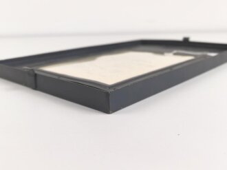 Gehäusedeckel zum Tornister Empfänger Berta der Wehrmacht. Neuzeitlich lackiert, der Beladeplan ist höchstwahrscheinlich neuzeitlich