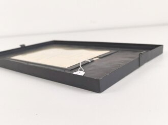 Gehäusedeckel zum Tornister Empfänger Berta der Wehrmacht. Neuzeitlich lackiert, der Beladeplan ist höchstwahrscheinlich neuzeitlich