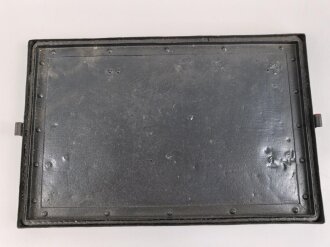 Gehäusedeckel Wehrmacht, Maße etwa 22,5 x 34 cm ( passt auf  Tornister Empfänger Berta) Neuzeitlich lackiert