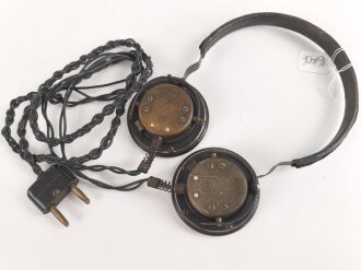 Doppelfernhörer f datiert 1945. Kabel unrichtig ergänzt