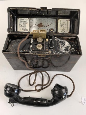 Feldfernsprecher 33 Wehrmacht, datiert 1939. Funktion...