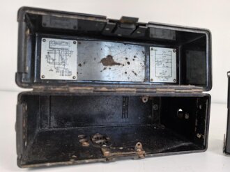 Feldfernsprecher 33 Wehrmacht, datiert 1939. Funktion nicht geprüft