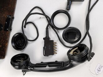 Feldfernsprecher 33 Wehrmacht, datiert 1940. Funktion nicht geprüft