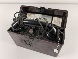 Feldfernsprecher 33 Wehrmacht, datiert 1940. Funktion...