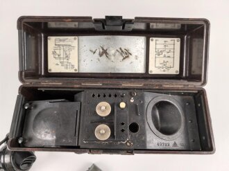 Feldfernsprecher 33 Wehrmacht, datiert 1940. Funktion...