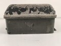 Umformer U.20 a 3 der Wehrmacht für 20 Watt Sender in Fahrzeugen. Baujahr 1938. Originallack, unrichtiger Deckel, Funktion nicht geprüft