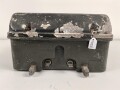 Umformer U.20 a 3 der Wehrmacht für 20 Watt Sender in Fahrzeugen. Baujahr 1938. Originallack, unrichtiger Deckel, Funktion nicht geprüft