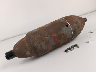 Luftwaffe, Drahtspule für Gleitbombe Henschel Hs 293.. Verwendet mit Drahtfunksendeanlage FuG 208 " Düren" und Drahtlenkempfangsanlage Fu G 238 " Detmold". Original lackiertes Stück, Rarität
