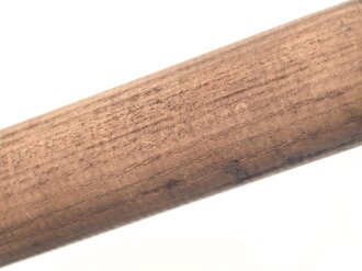 Zeltstock 01 und Zeltplock 29 Wehrmacht, Jeweils drei Stück als Zubehör für die Zeltbahn 31, gehört in den Zubehörbeutel.