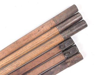 Zeltstock 01 und Zeltplock 29 Wehrmacht, Jeweils drei...