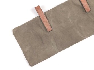 Zeltzubehörbeutel wohl für OT, RAD oder ähnliche Verbände. Ungebrauchtes Stück, Leder angetrocknet