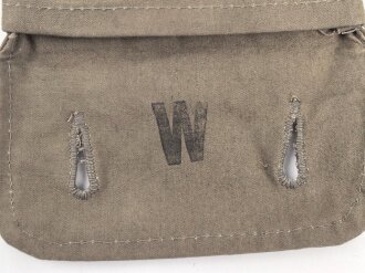 Zeltzubehörbeutel wohl für OT, RAD oder ähnliche Verbände. Ungebrauchtes Stück, Leder angetrocknet