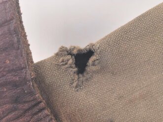 Zeltzubehörbeutel Wehrmacht, getragenes Stück, datiert 1939