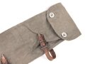 Zeltzubehörbeutel aus grauem Drillichmaterial, getragenes Stück