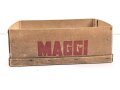 "Maggi Würze" Pappverpackung für 3 Flaschen. Maße etwa 28 x 38 x 14cm