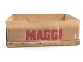 "Maggi Würze" Pappverpackung für 3 Flaschen. Maße etwa 28 x 38 x 14cm