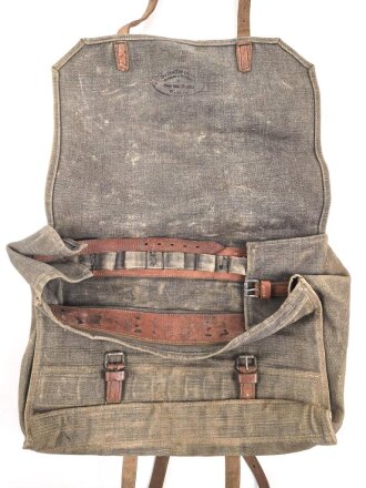 Wehrmacht, Tasche für Signaltuch und Pflöcke zur Befestigung. Gebraucht, ungereinigt