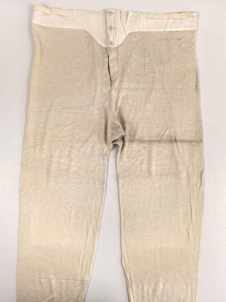 Lange Unterhose Wehrmacht, ungetragen, mit Reichsbetriebsnummer