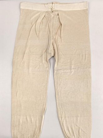 Lange Unterhose Wehrmacht, ungetragen, mit Reichsbetriebsnummer