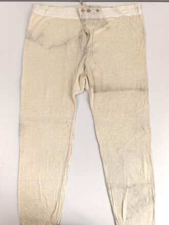 Lange Unterhose Wehrmacht, ungetragenes Stück mit Preßpappeknöpfen