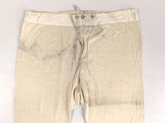Lange Unterhose Wehrmacht, ungetragenes Stück mit Preßpappeknöpfen