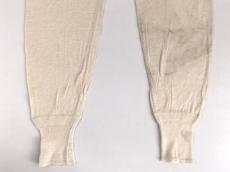 Lange Unterhose Wehrmacht, ungetragenes Stück mit Preßpappeknöpfen