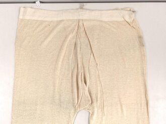 Lange Unterhose Wehrmacht, ungetragenes Stück mit Preßpappeknöpfen