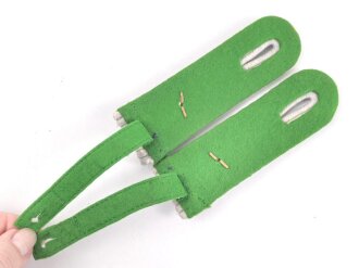 Heer, Paar Schulterstücke für einen Oberleutnant der Gebirgsjäger, getragenes Paar