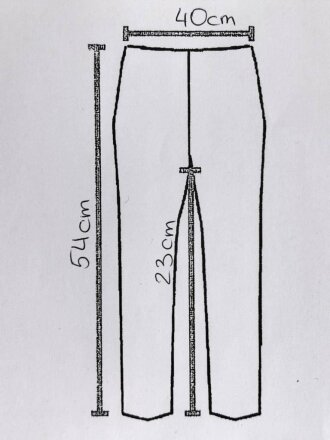 Hitlerjugend, schwarze , kurze Hose mit RZM Etikett "  Kniehose Zwirnköper" Ungetragenes Stück
