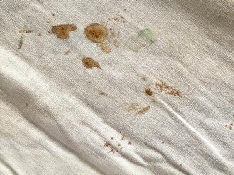 Ortsgruppe " Bruchsal" der NSDAP, große Fahne in nicht ganz vorschriftsmäßiger Ausführung. Deutliche Altersspuren, Maße 110 x 135cm