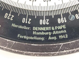 Luftwaffe, Dreieckrechner DR2, Hersteller Dennert & Pape, Fl 23825, datiert 1942