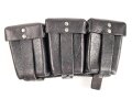 Patronentasche zum K98 Wehrmacht ( für 6 Ladestreifen) Genietetes Stück mit Reichsbetriebsnummer