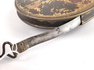 Maßband Wehrmacht, gehört in den Transportkasten zum Entfernungsmesser 36. Originallack