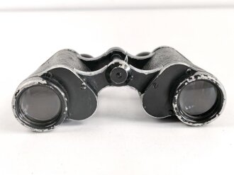 Dienstglas 6 x 30 Wehrmacht. Hersteller Carl Zeiss Jena. Klare Durchsicht, Strichplatte deutlich. getragenes Stück in gutem Gesamtzustand