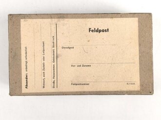 Feldpost Paket Wehrmacht, ungebraucht, Maße 8 x 14 x 3,5cm