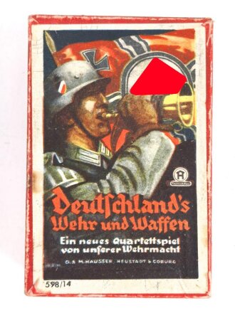 Deutschlands Wehr und Waffen, Ein neues Quartettspiel von unserer Wehrmacht. Hersteller "Hausser" Vollständig