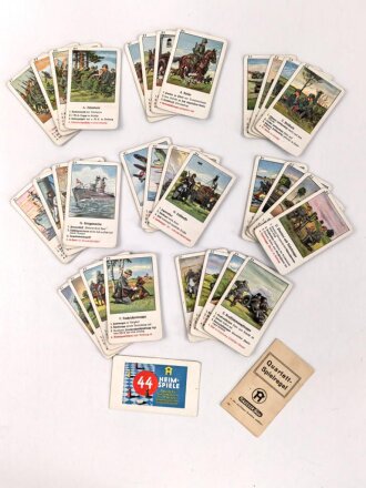 Deutschlands Wehr und Waffen, Ein neues Quartettspiel von unserer Wehrmacht. Hersteller "Hausser" Vollständig