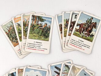 Deutschlands Wehr und Waffen, Ein neues Quartettspiel von unserer Wehrmacht. Hersteller "Hausser" Vollständig