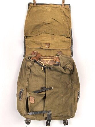 Tornister Wehrmacht, getragenes Stück , datiert 1941