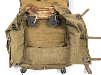 Tornister Wehrmacht, getragenes Stück , datiert 1941