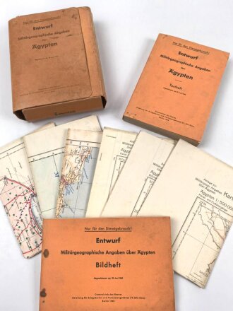 Afrikakorps , " Militärgeographische Angaben über Ägypten" Abgeschlossen am 20.Juni 1942. Vollständig