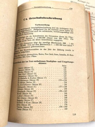 Afrikakorps , " Militärgeographische Angaben über Ägypten" Abgeschlossen am 20.Juni 1942. Vollständig