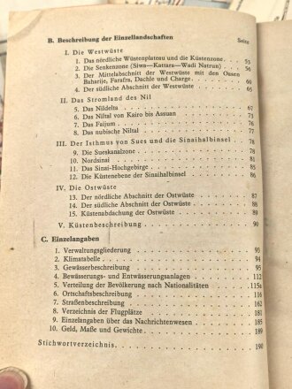 Afrikakorps , " Militärgeographische Angaben über Ägypten" Abgeschlossen am 20.Juni 1942. Vollständig