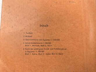 Afrikakorps , " Militärgeographische Angaben über Ägypten" Abgeschlossen am 20.Juni 1942. Vollständig