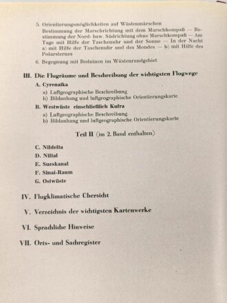 "Ägypten und Cyrenaika" Luftgeographisches Einzelheft 1.Teil, Herausgegeben vom Generalstab der Luftwaffe 1942. Einband angeschmutzt, sonst guter Zustand, etwas über DIN A4
