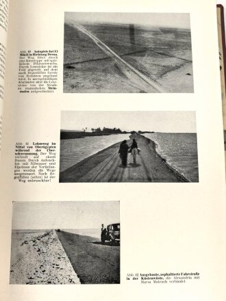 "Ägypten und Cyrenaika" Luftgeographisches Einzelheft 1.Teil, Herausgegeben vom Generalstab der Luftwaffe 1942. Einband angeschmutzt, sonst guter Zustand, etwas über DIN A4