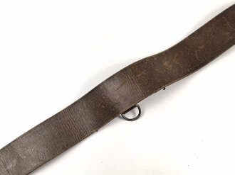 Zweidornkoppel für Offiziere der Luftwaffe.Getragenes Stück, Gesamtlänge 98cm