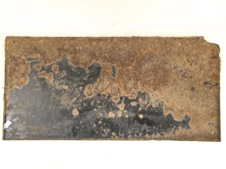 Luftschutz Emailleschild "Öffentlicher Sammel Schutzraum 150 Personen" Maße 39 x 80cm, ungereinigtes Stück